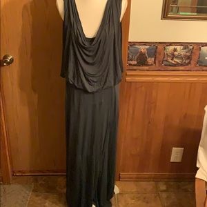 Dark green maxi dress XL